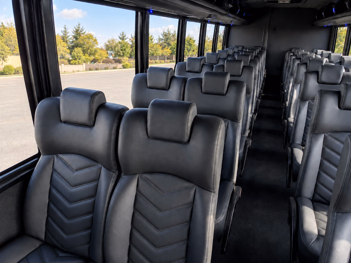 renton 15 passenger minibus interior