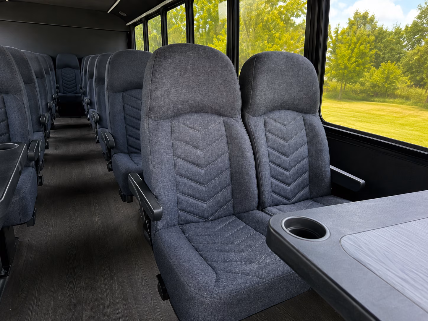 renton 18 passenger minibus interior