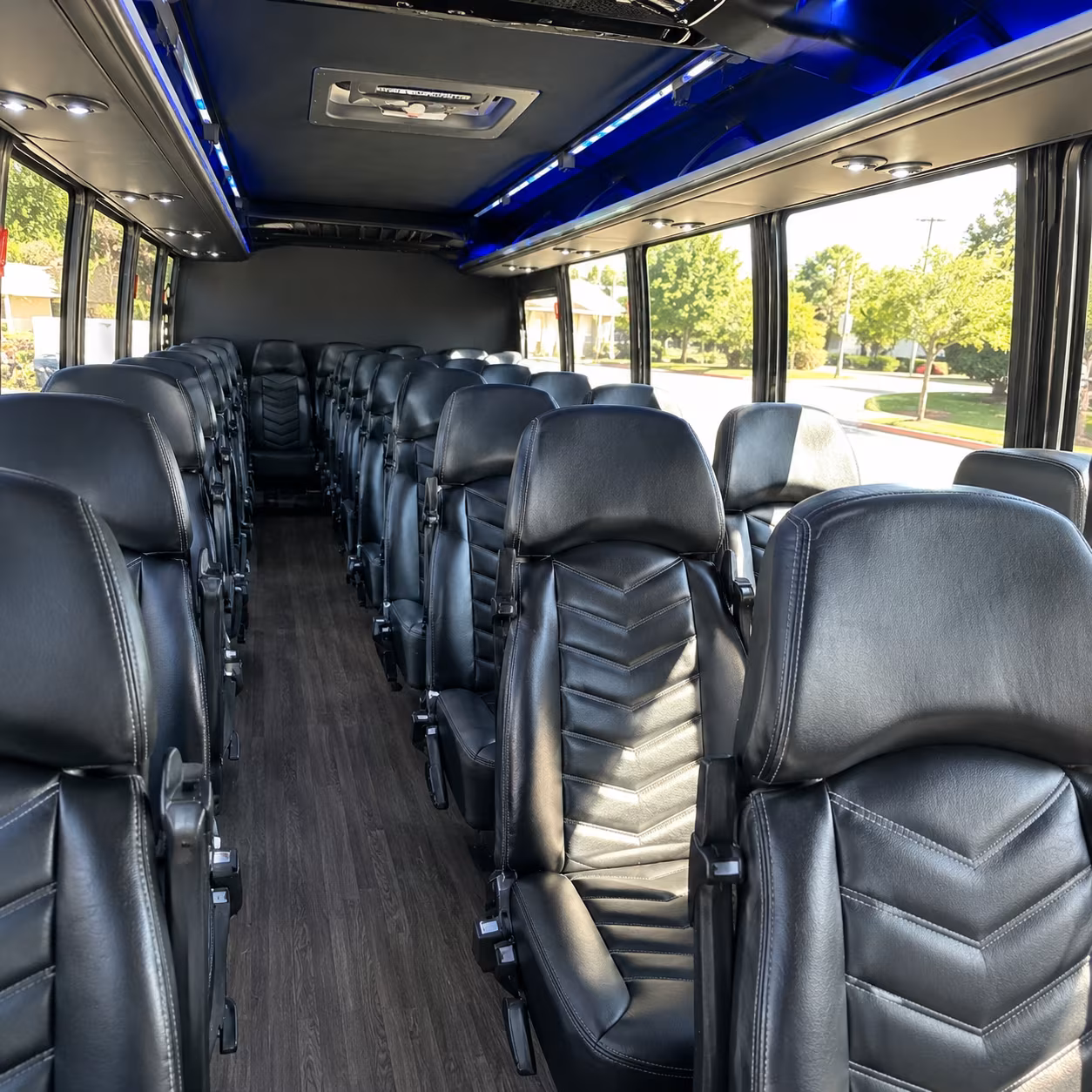 renton 25 passenger minibus inside