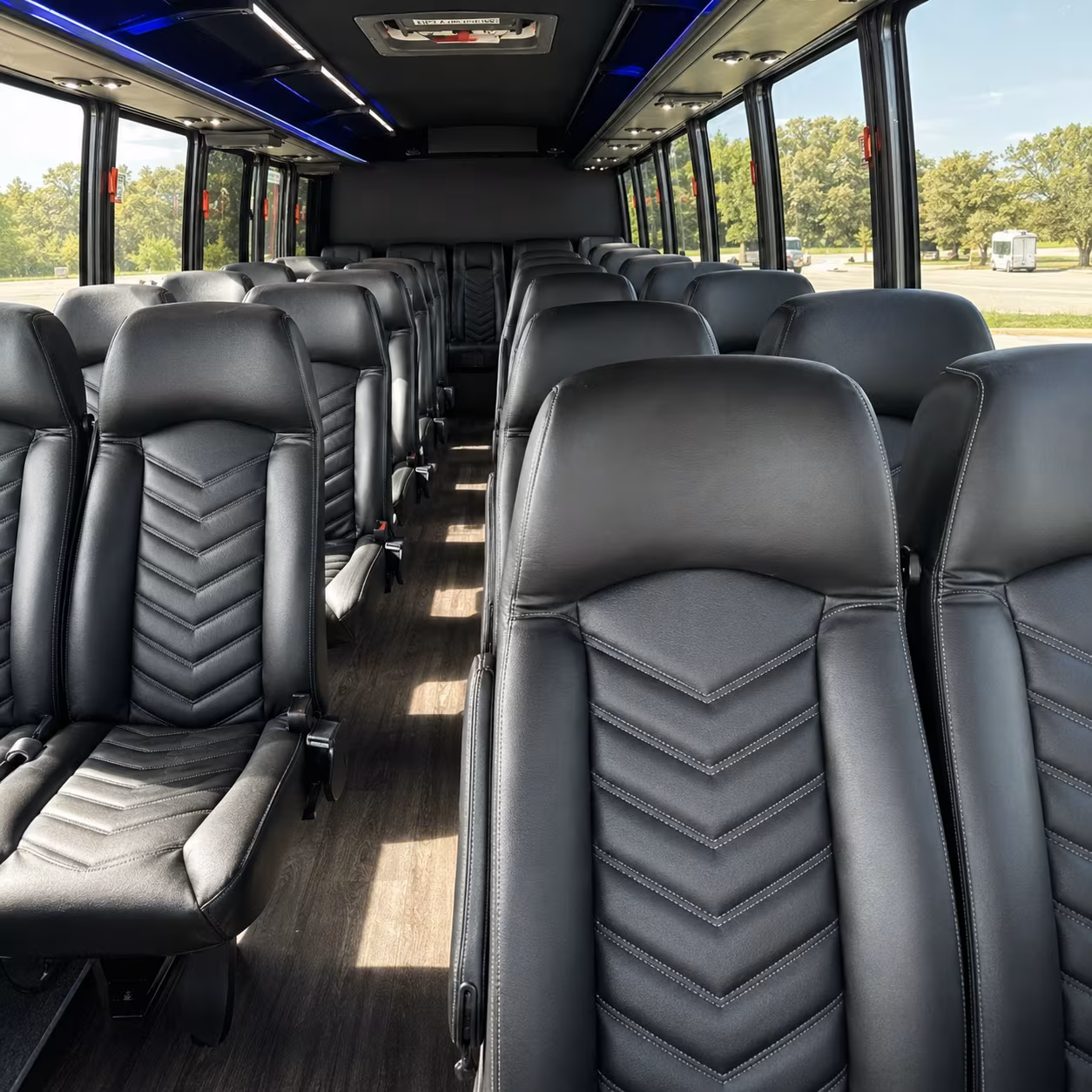 renton 28 passenger minibus inside