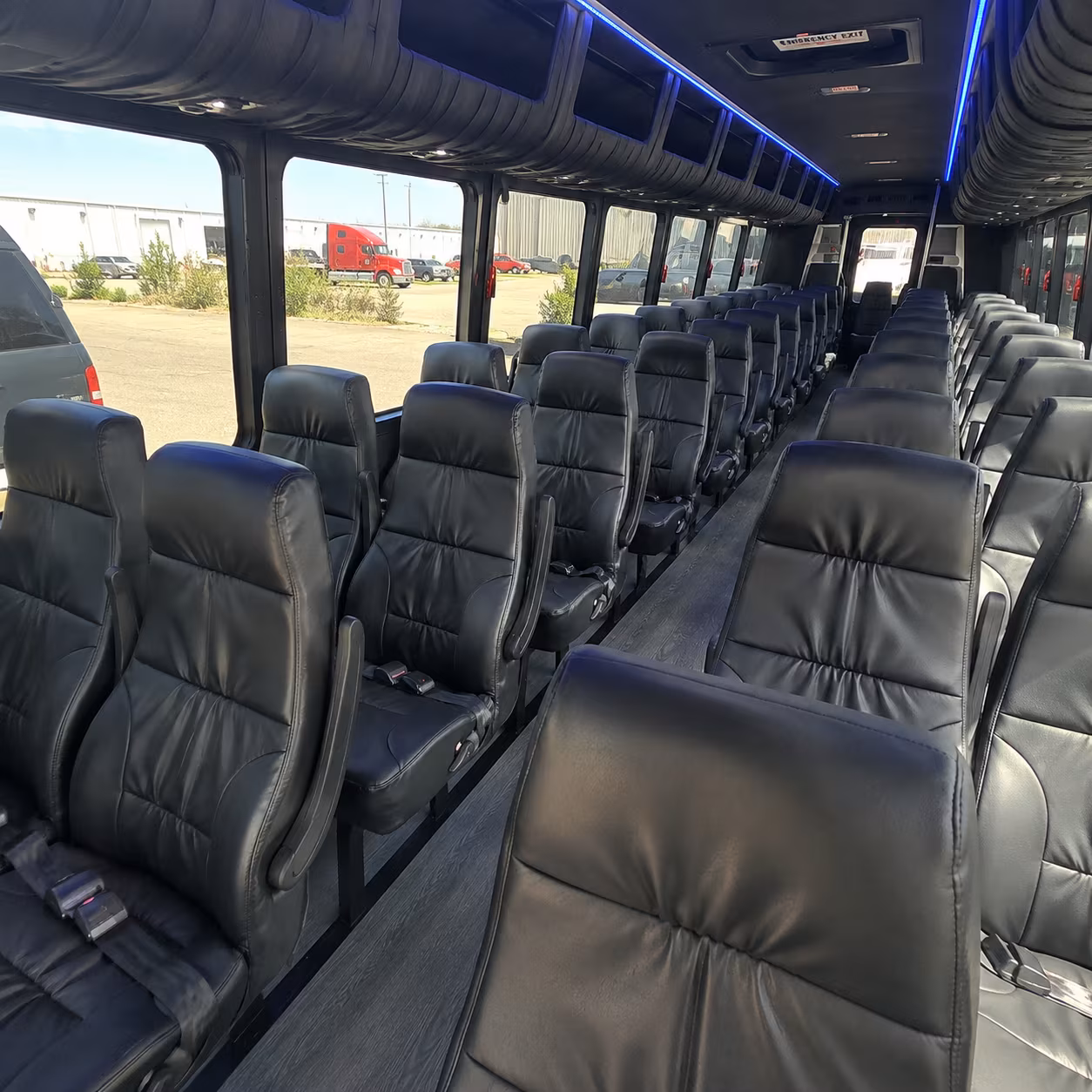renton 28 passenger minibus interior
