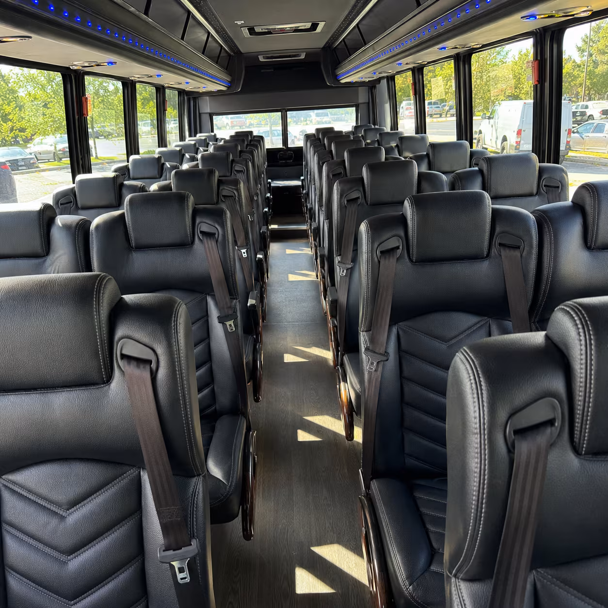 renton 30 passenger minibus interior