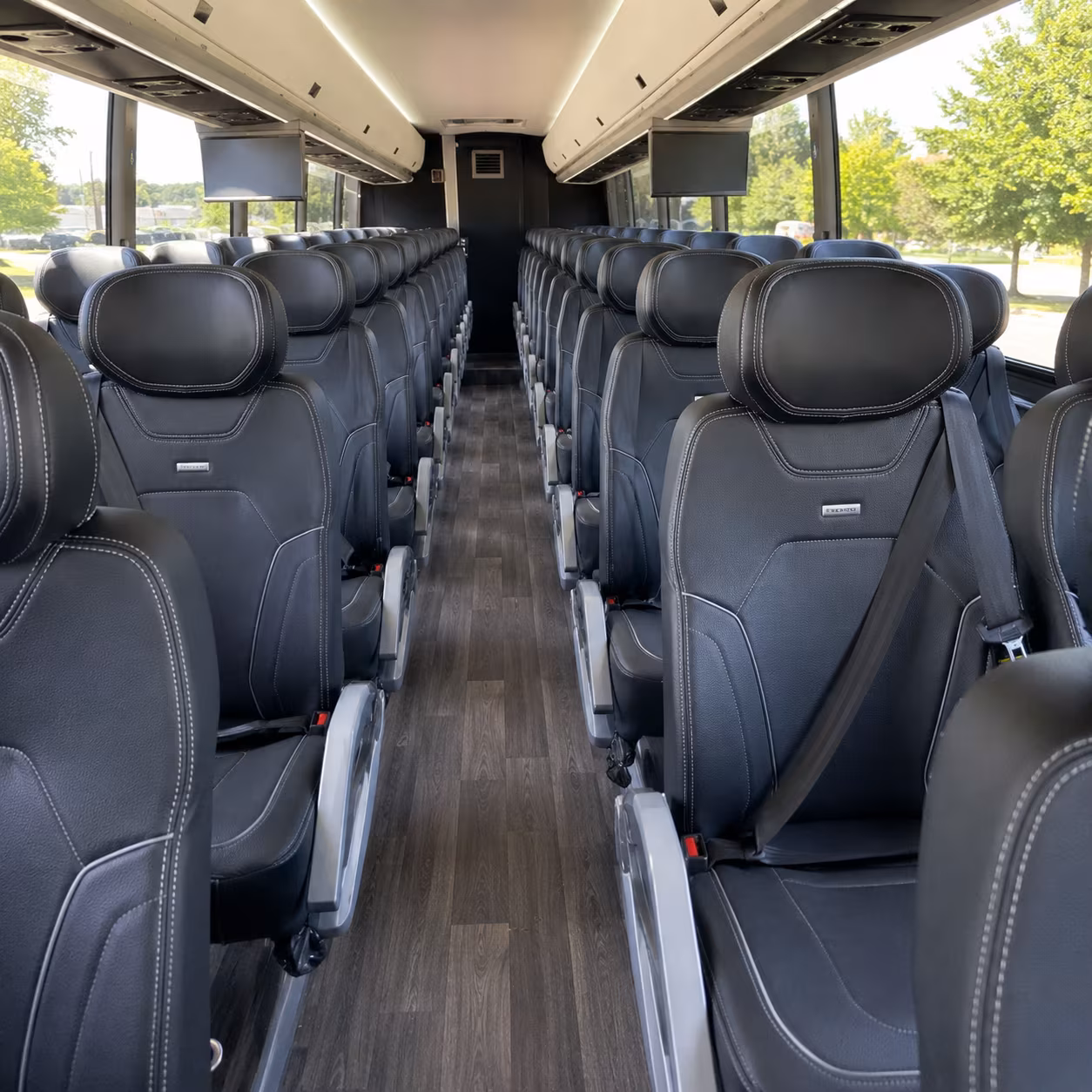 renton 56 passenger charter bus interior