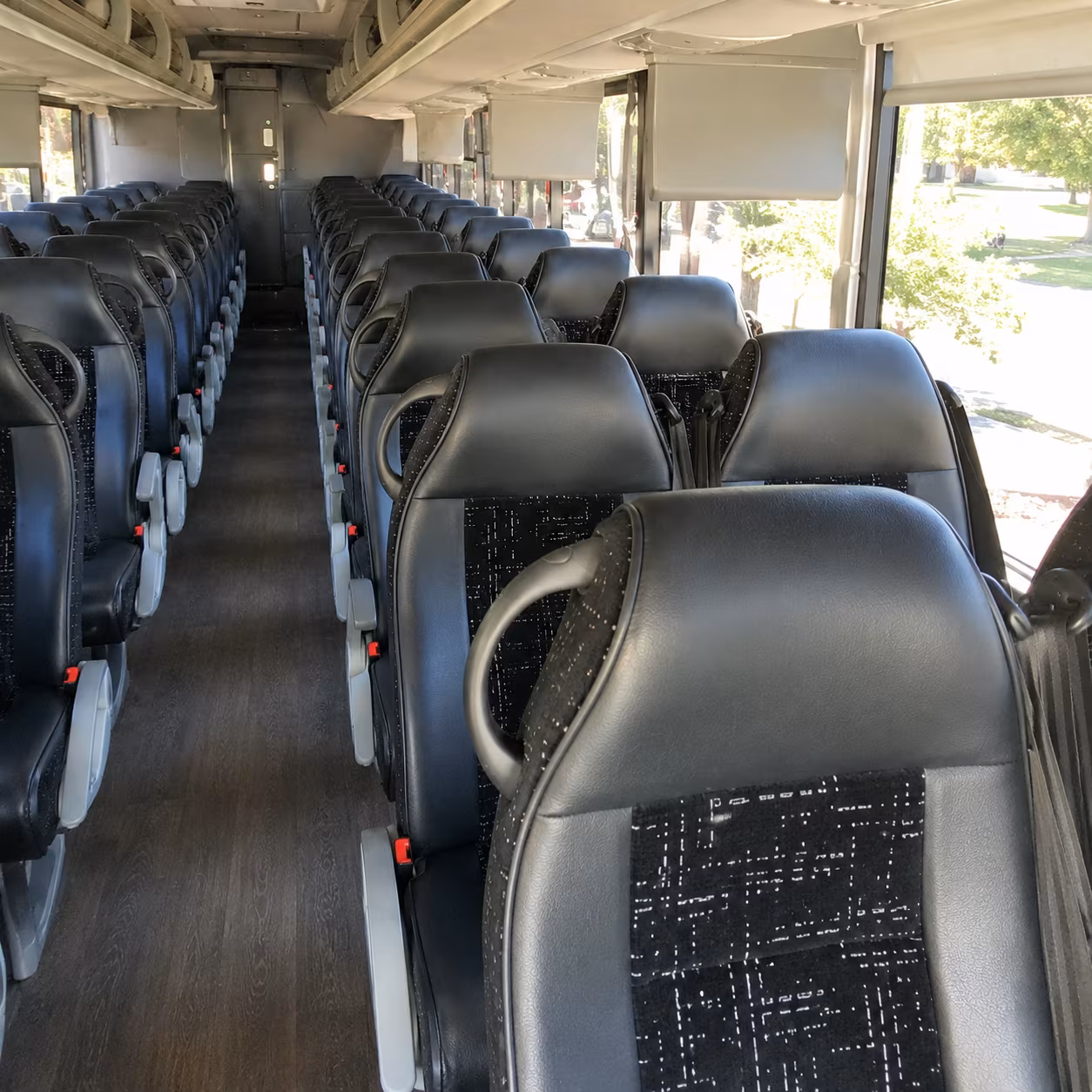 renton charter bus inside