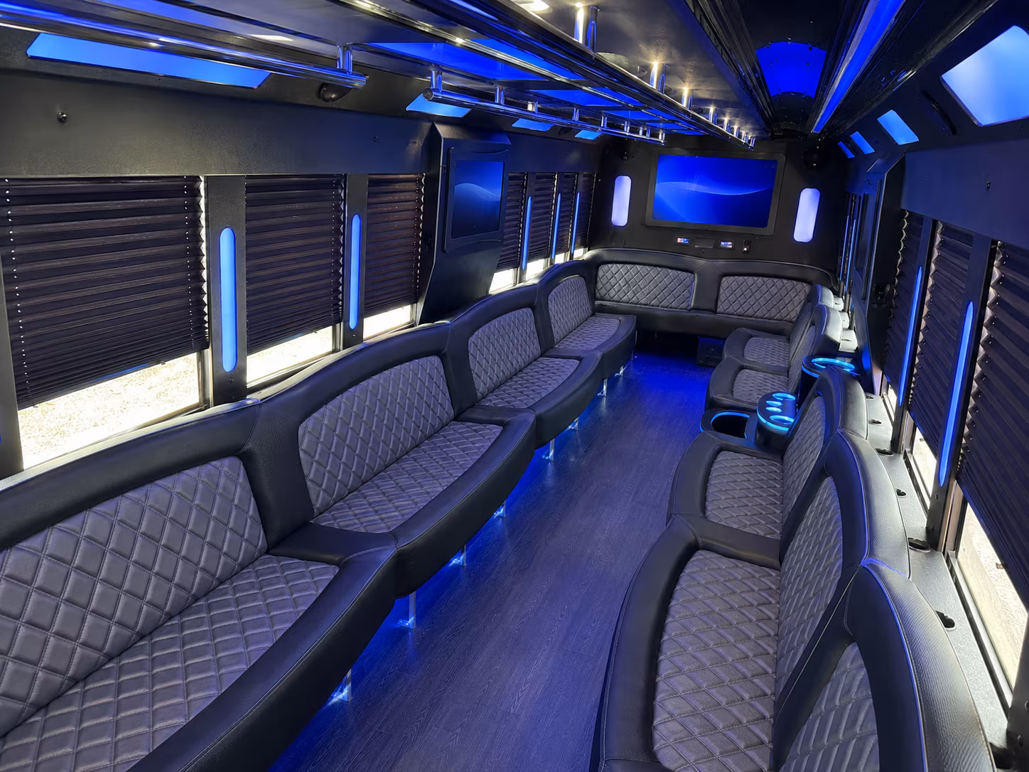 renton charter bus interior 2