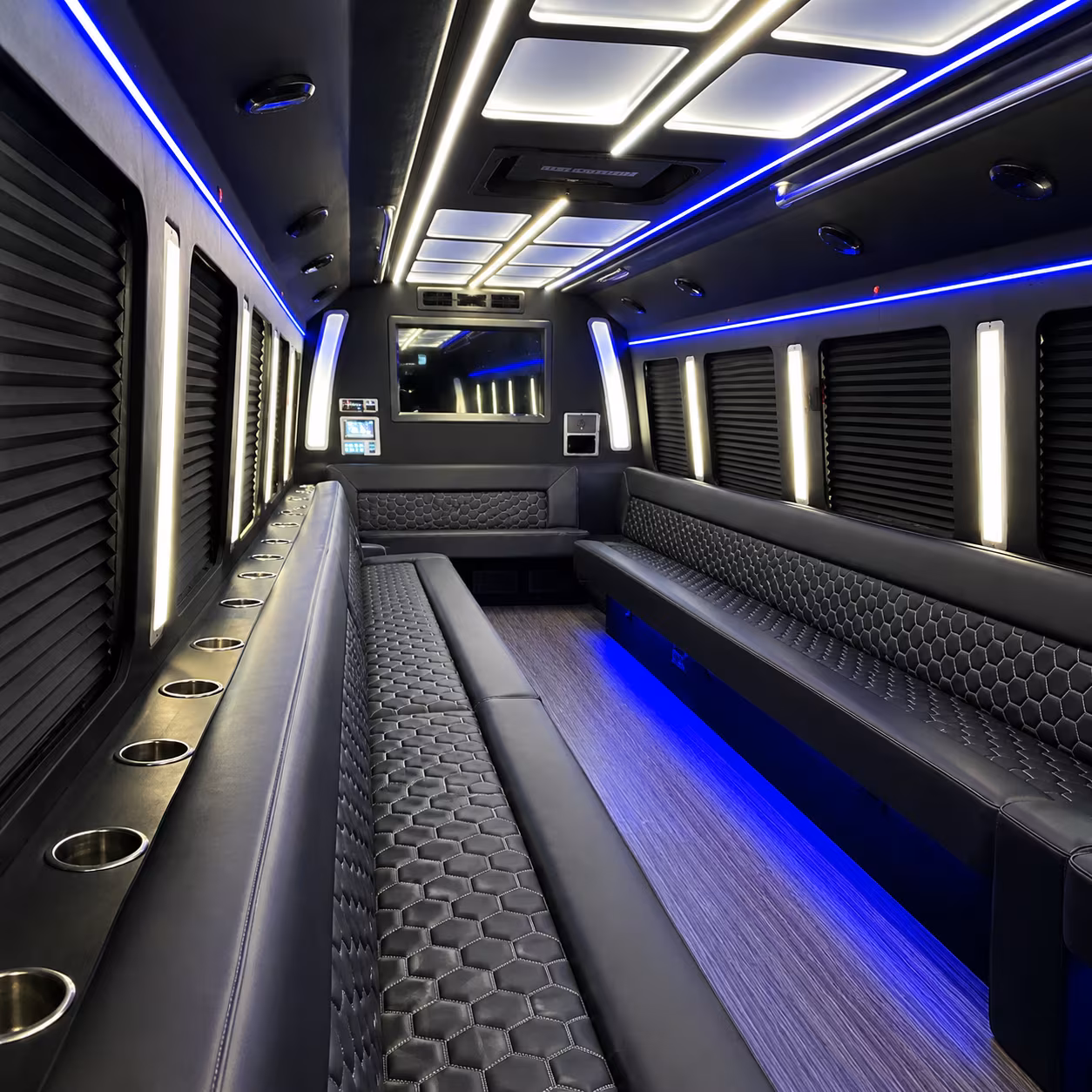 renton party bus rental interior